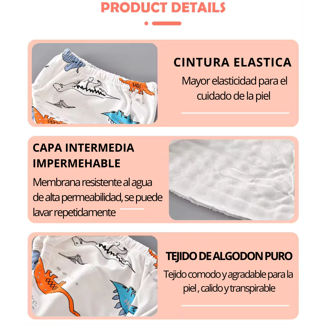 BABYCOMFORT (Ropa Interior de Entrenamiento Reutilizable y Lavable)