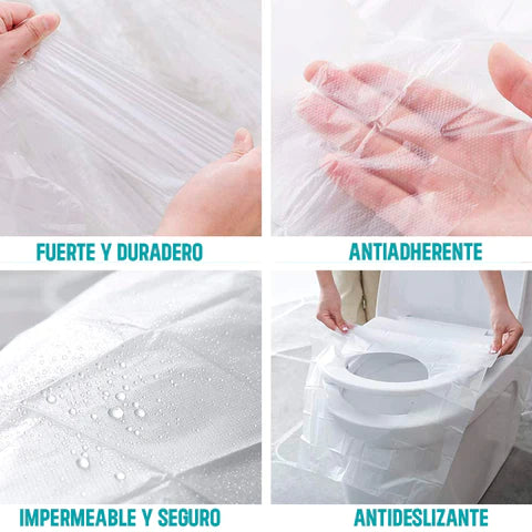 PROTECTOR PARA INODORO (CLEANCOMFORT) X 50 UNIDADES